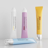 Tube à presser en plastique OEM personnalisé, pour crème essentielle, emballage de crème pour les yeux, crème solaire, fond de teint BB CC, applicateur en Silicone liquide