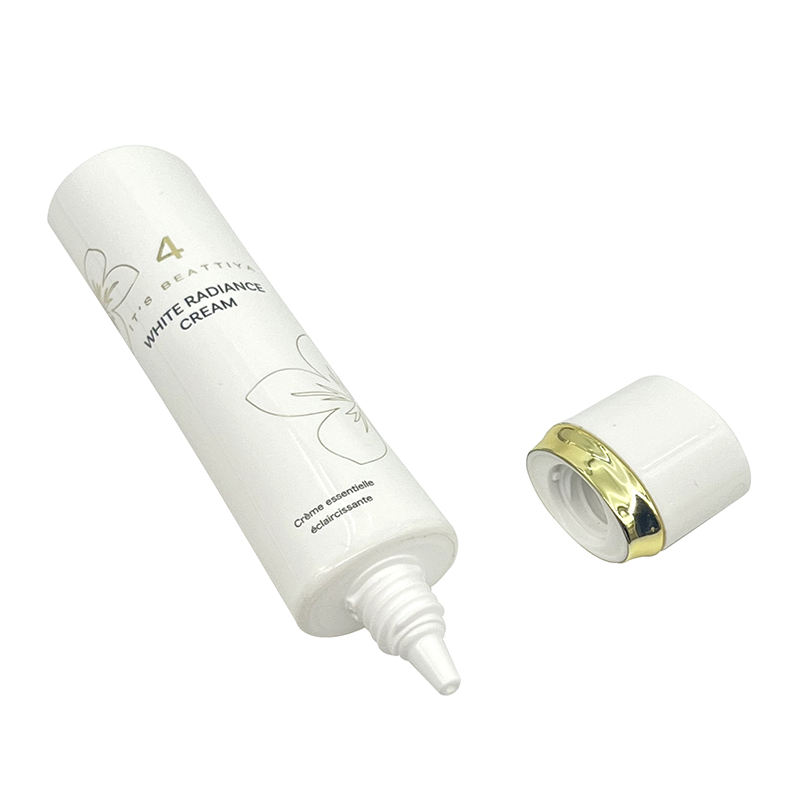 Tube à presser vide de forme ovale, emballage en plastique pour crème essentielle pour le visage, crème solaire, maquillage, dorure liquide, bouchon à vis, 15ml-35ml