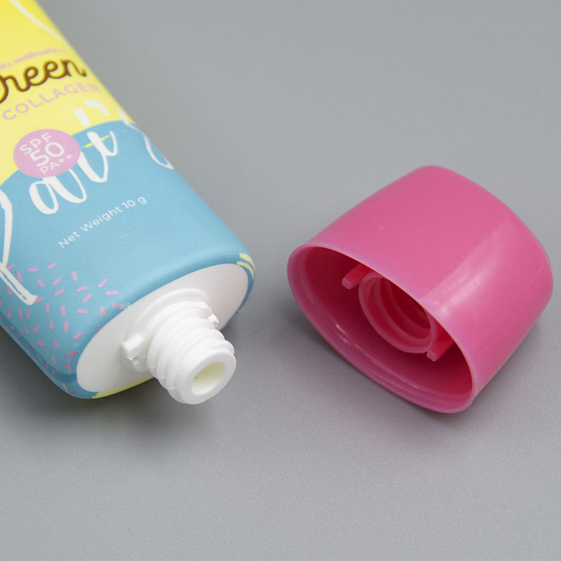 Tube cosmétique en plastique vide de 3 ml, Mini compression avec Logo personnalisé, pour protection solaire du visage et soins du visage, Tube de fond de teint pour les mains