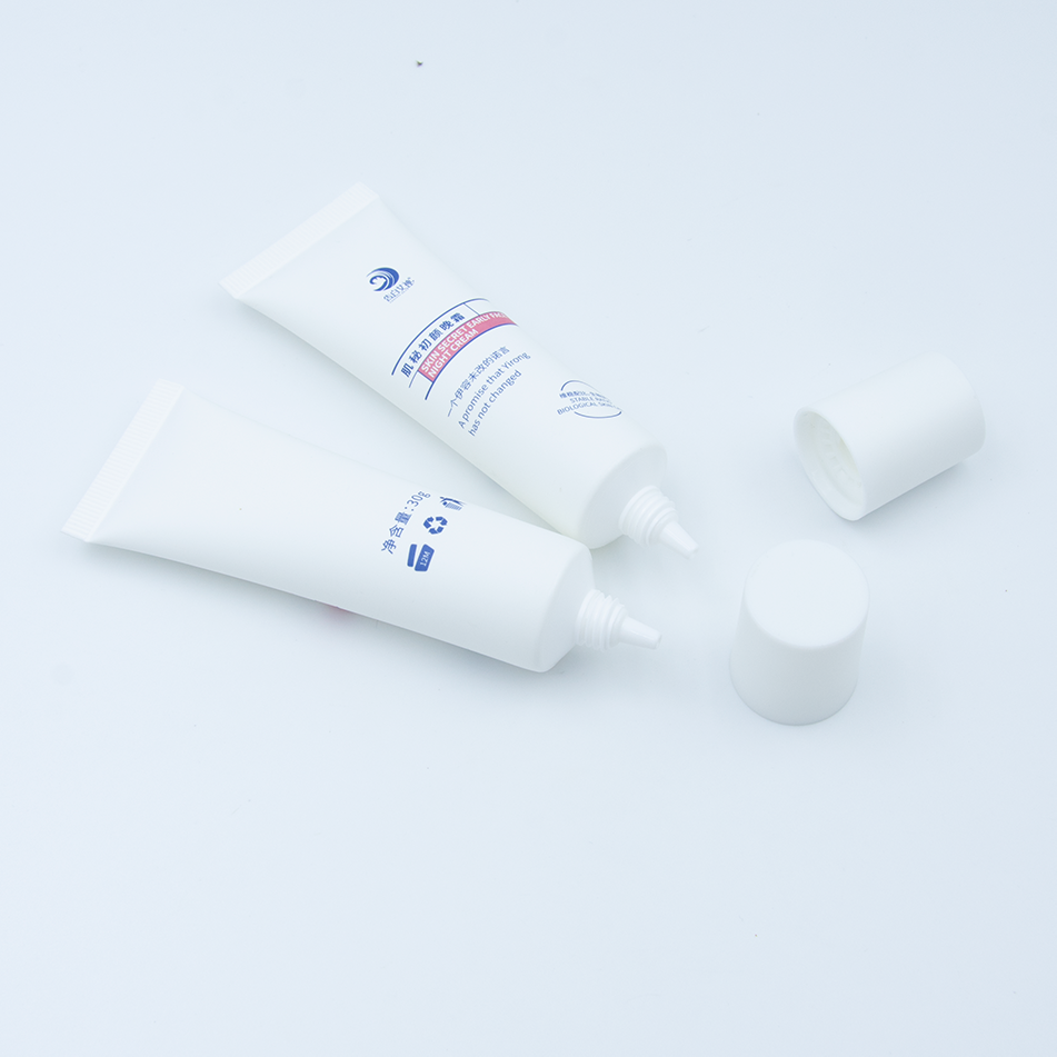 Tube à buse longue de 30g, emballage pour protection solaire pour le visage, shampoing, masque nettoyant, cosmétiques, Tube vide en plastique à presser souple, crème cosmétique pour les yeux