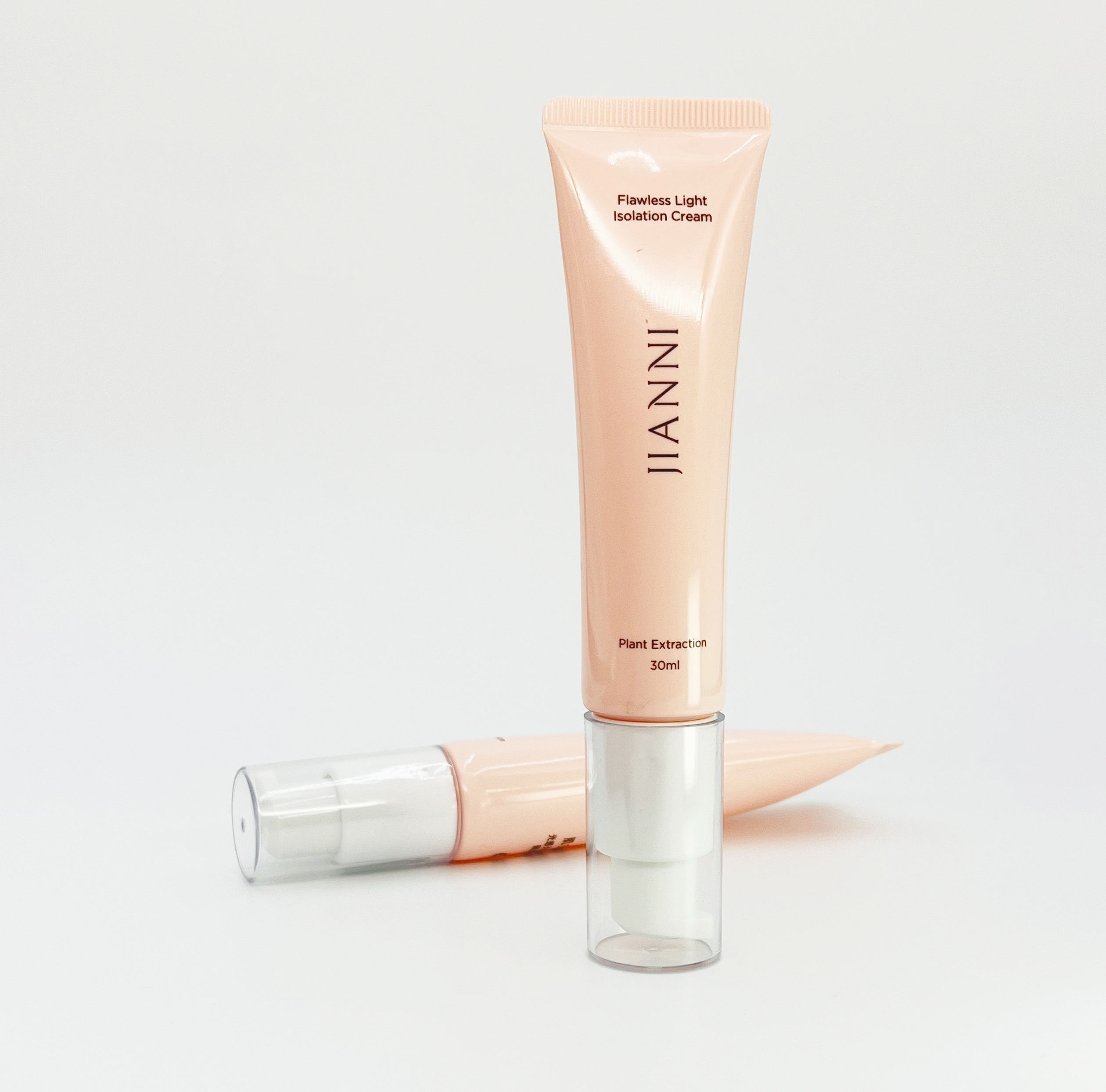 Emballage de pompe sans air vide personnalisé, Tube à presser cosmétique pour visage, fond de teint BB CC, crème liquide et crème solaire, Tube d'huile essentielle