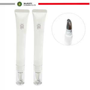 Applicateur vide en alliage de Zinc, masseur, Tube cosmétique, pointe métallique brillante, pour presser les lèvres, Tube personnalisé, 7ml, 10ml, 20ml