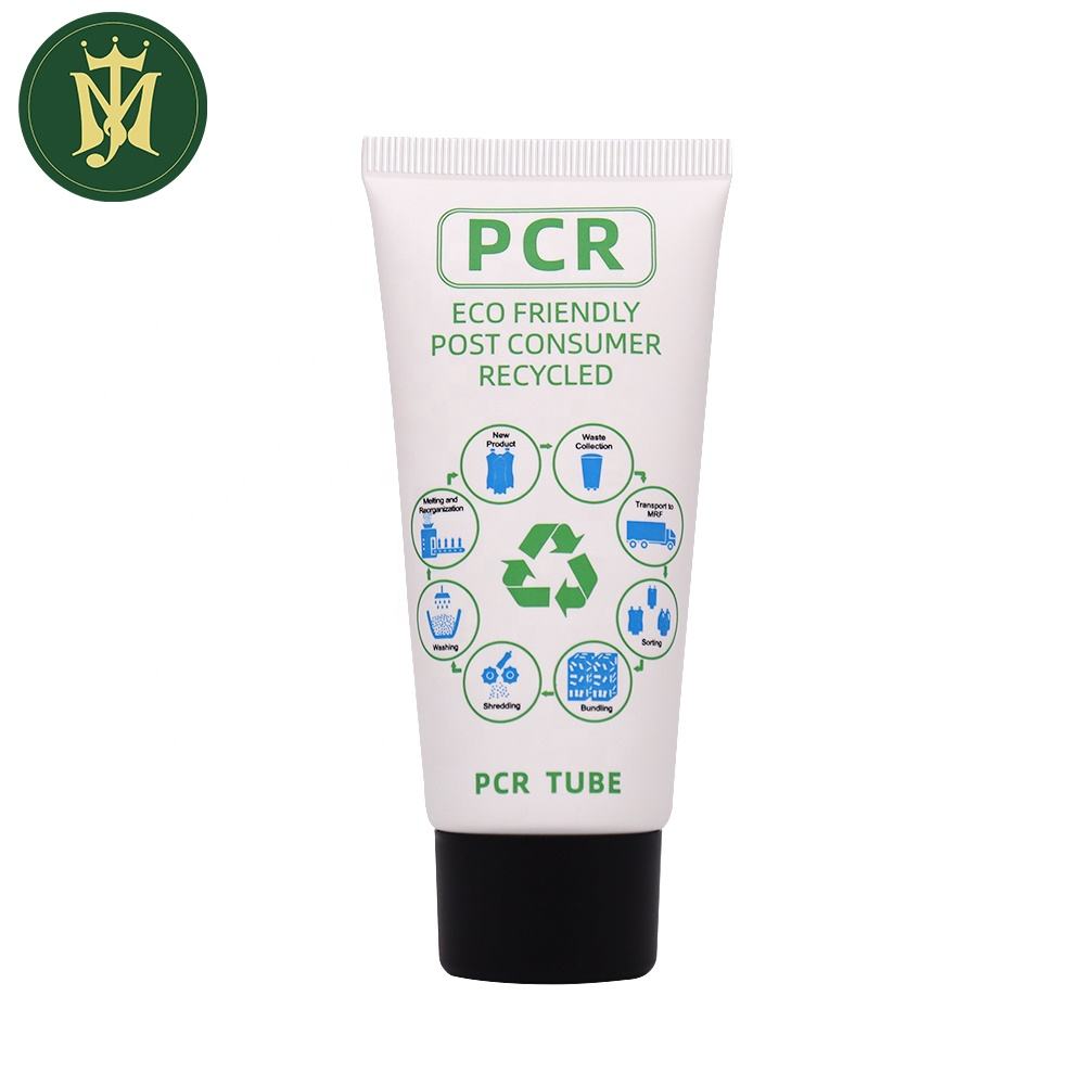 Emballage de crème et de lotion de main de protection solaire de tubes en plastique biodégradables qui respecte l'environnement