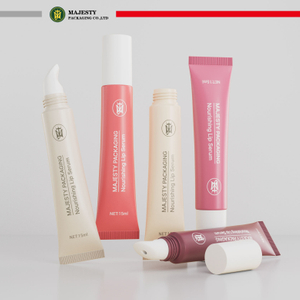 Dessus rabattable de conception personnalisé par coutume d'OEM pour les tubes en plastique de brillant à lèvres de sérigraphie