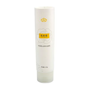 Tube cosmétique OEM100ML-120ML, pour crème pour les mains, nettoyant pour le visage, protection solaire, Tube à presser avec couvercle rabattable, estampage à chaud, manipulation de Surface