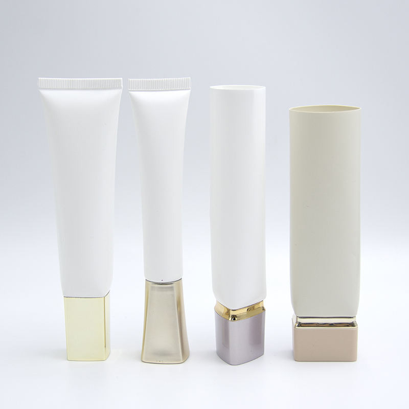 Tube d'emballage cosmétique vide de forme différente OEM pour soins de la peau crème pour les mains crème de fond de teint avec bouchon à vis pour mascara crème solaire