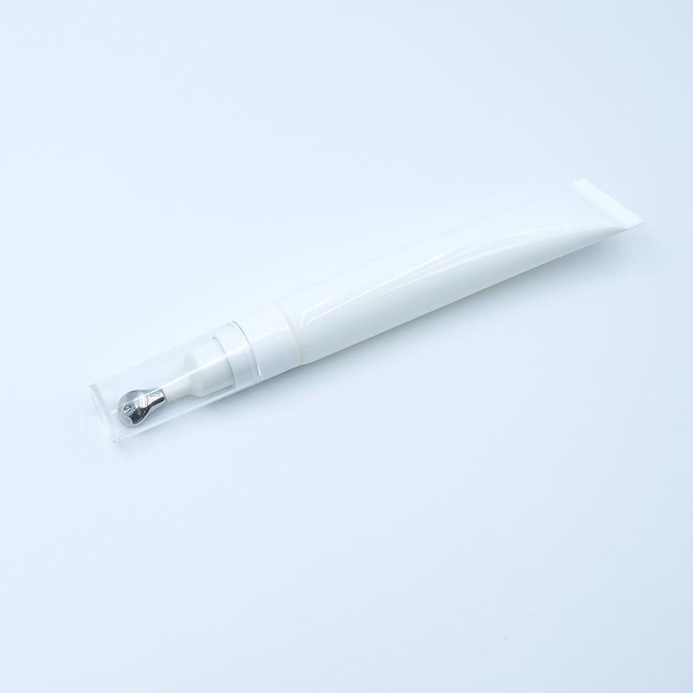 Emballage cosmétique vide personnalisé de haute qualité de 20ml, Tube d'essence de crème pour les yeux en alliage de Zinc avec tête de Massage vibrante avec Logo personnalisé