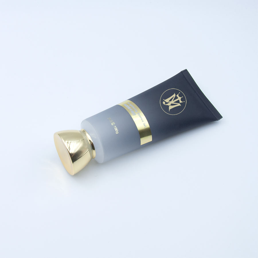 Tube de couvercle à vis doré de luxe personnalisé, pour crème de lavage du visage, Gel, emballage cosmétique de luxe pour protection solaire, shampoing, nettoyant