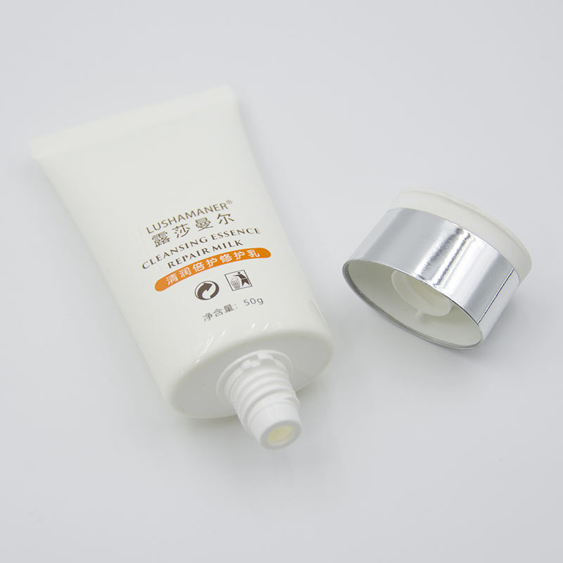 Tube cosmétique plat en plastique avec Logo personnalisé, Tube ovale pour soins de la peau, pour crème BB et crème solaire pour masques faciaux, emballage de cosmétiques
