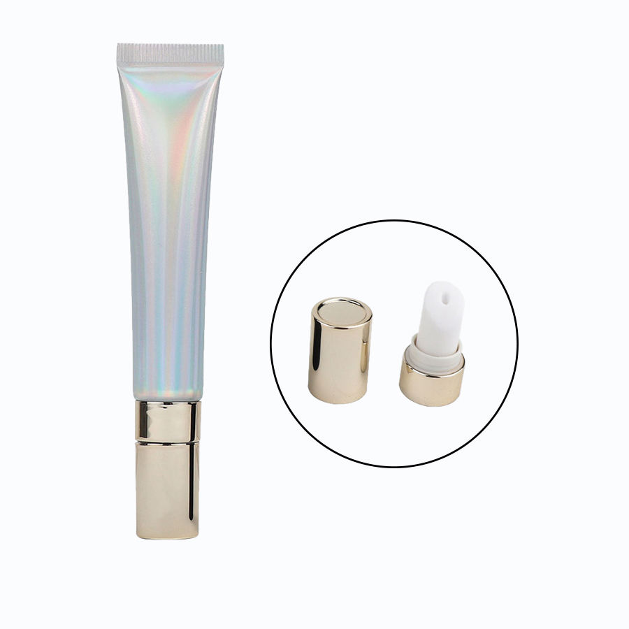 Laser argent 20g ABL Tube souple 20ml récipient cosmétique vide aluminium polyfeuille applicateur de crème pour les yeux Tubes cosmétiques en plastique