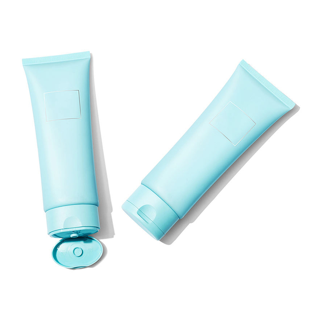 Tubes en plastique plats ovales personnalisés, crème pour les mains, nettoyant pour le visage, emballage de Tube, protection solaire, fond de teint BB avec couvercle rabattable