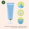 Tubes en plastique à presser doux, personnalisés, 60ml, 100ml, 120ml, ABL/PP, soins de la peau, nettoyant pour le visage, emballage, crème solaire pour les yeux, vente en gros