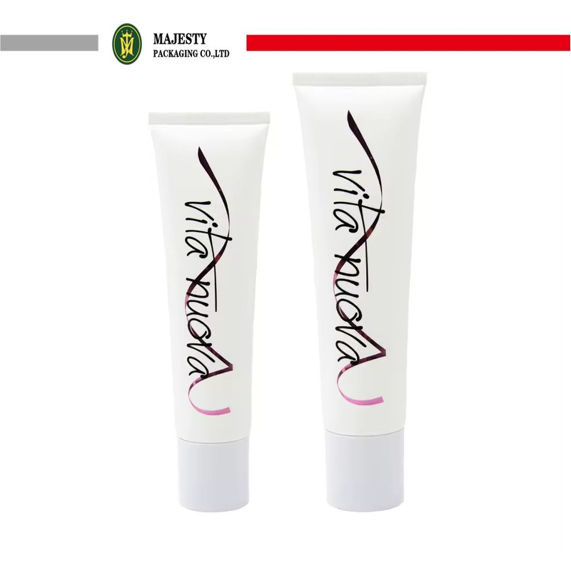 Emballage personnalisable en PE pour crème pour les mains et nettoyant pour le visage, Tube à presser en plastique souple, Tube de lavage du visage, Tube de protection solaire, bouchon à vis, 100g