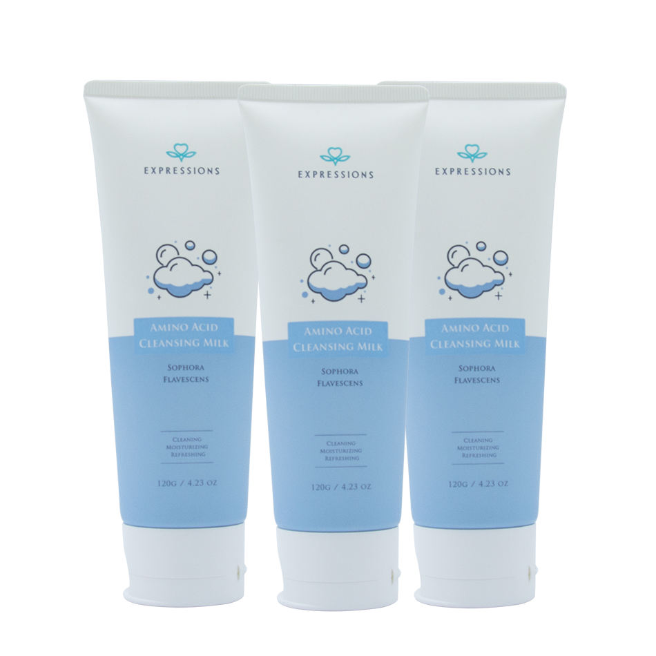 Tube en plastique vide à presser, avec capuchon rabattable, pour nettoyant pour le visage, crème solaire, emballage de crème pour les yeux, 80ml/100ml/150ml, usine OEM