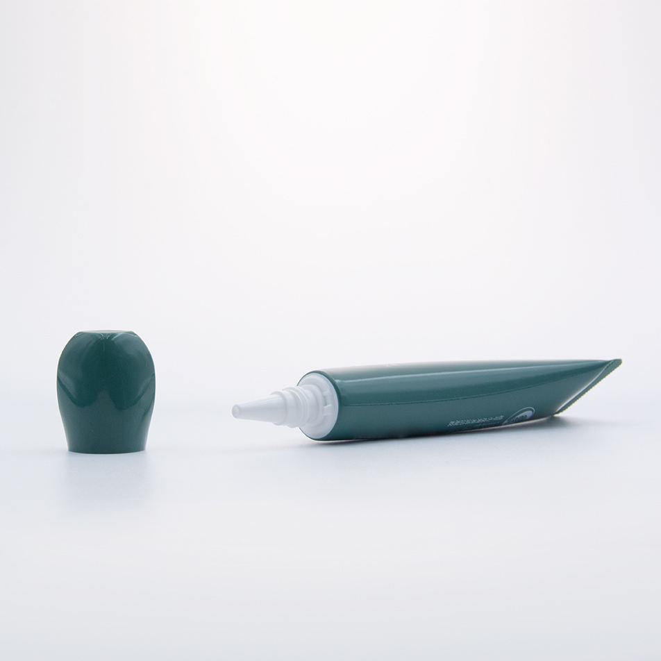 Emballage cosmétique vide adapté aux besoins du client de bouchon à vis de tube de compression de crème pour les yeux de 10ml 15ml 20ml