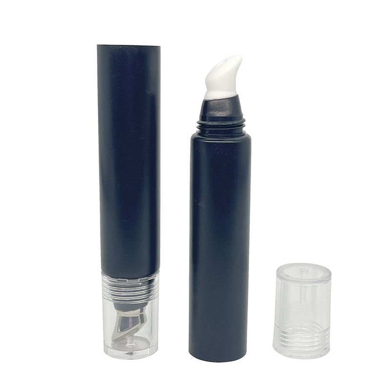 Tube en plastique d'usine personnalisé de 15 ml pour emballage cosmétique de mascara avec applicateur en alliage de zinc et tube de crème pour les yeux de massage en céramique