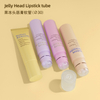 Tubes en plastique cosmétiques contenants de brillance à lèvres de gelée personnalisée