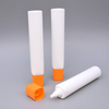 Tube à presser en plastique souple PE personnalisable, crème de protection solaire à capuchon carré de 10 à 15g pour le lavage des mains et du visage, utilisation cosmétique avec bouchon à vis
