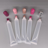 Tube de rouge à lèvres et de brillant à lèvres en PP souple personnalisé, avec bouchon à vis, applicateur en plastique pour cosmétiques, diamètre 19mm, 10ml, 15ml, 20ml