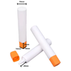 Tube à presser en plastique souple PE personnalisable, crème de protection solaire à capuchon carré de 10 à 15g pour le lavage des mains et du visage, utilisation cosmétique avec bouchon à vis