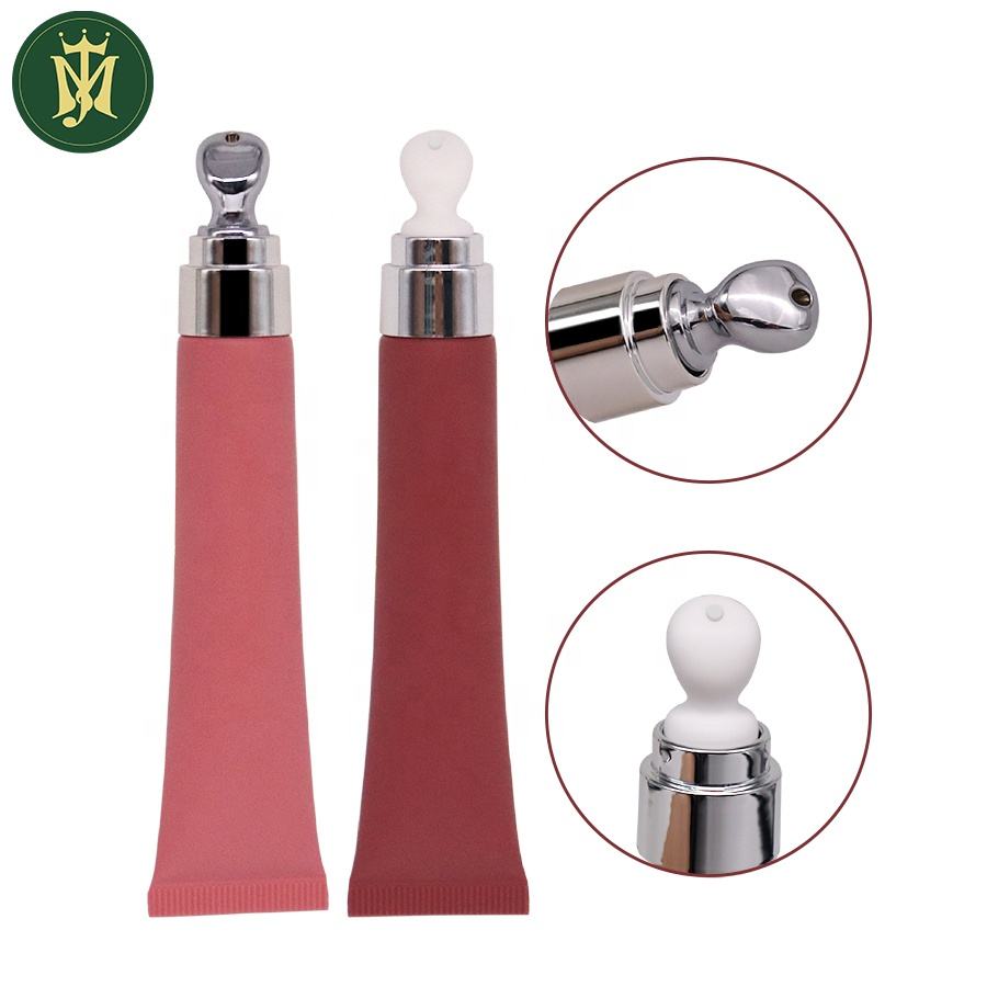 Tube de crème pour les yeux, Tube de brillant à lèvres à compression douce, diamètre de 19mm, applicateur en céramique en alliage de Zinc, capacité de 10 à 30ml, bouchon à vis