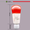 Tube à capuchon en céramique pour lotion pour le corps et crème pour les yeux, récipient en plastique à fermeture sectorielle de 30 à 50ml avec sérigraphie à usage cosmétique