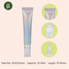 Récipient personnalisé pour crème pour les yeux, Tube PE souple argenté de 10ml 20ml avec étiquette UV pour cosmétiques, Tube à presser ABL