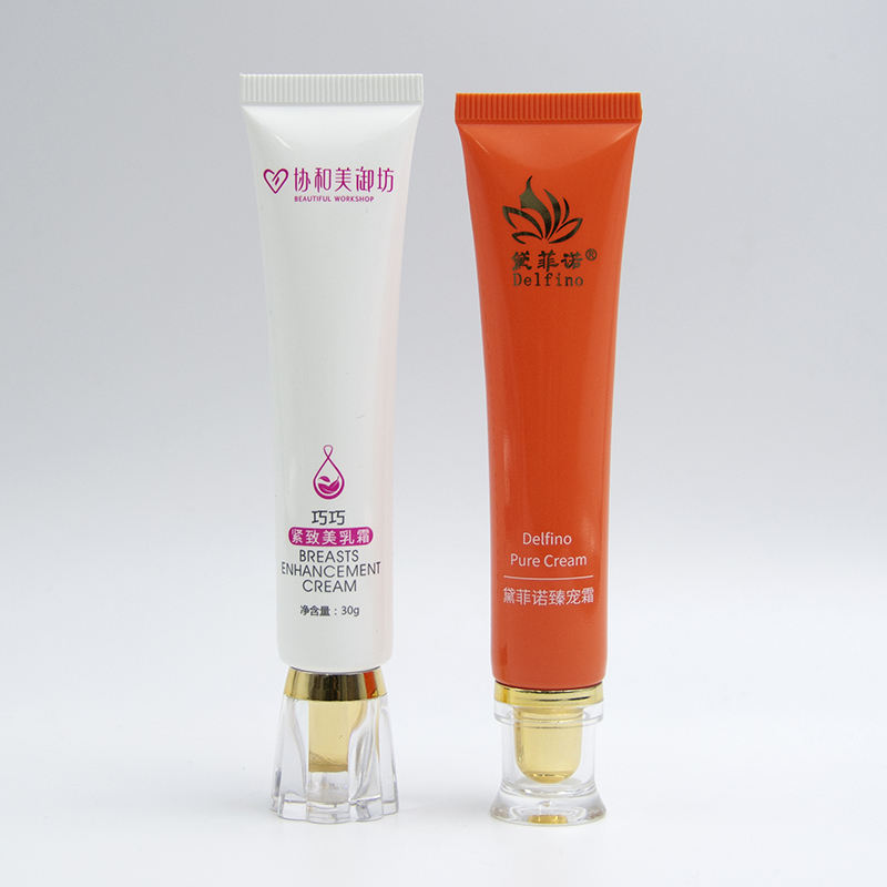 Emballage de tube en plastique PE souple personnalisé pour fond de teint, protection solaire, cosmétiques pour le visage, nettoyant, masques de shampoing, soins de la peau de forme ronde