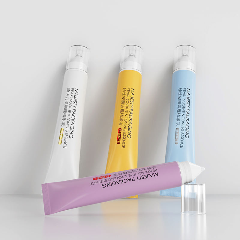 Tube à presser en plastique OEM personnalisé, pour crème essentielle, emballage de crème pour les yeux, crème solaire, fond de teint BB CC, applicateur en Silicone liquide