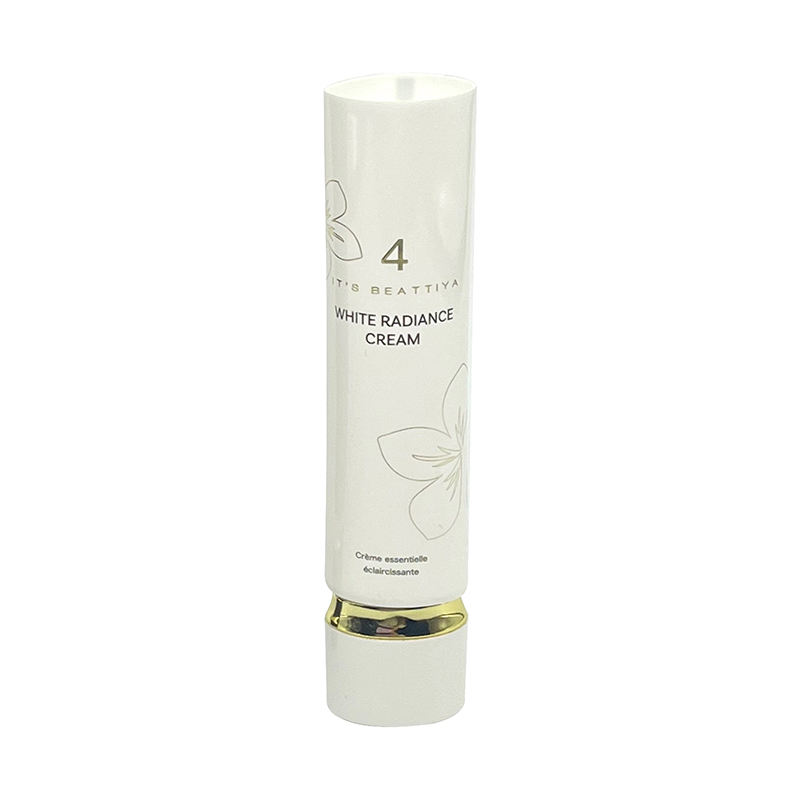 Tube à presser vide de forme ovale, emballage en plastique pour crème essentielle pour le visage, crème solaire, maquillage, dorure liquide, bouchon à vis, 15ml-35ml