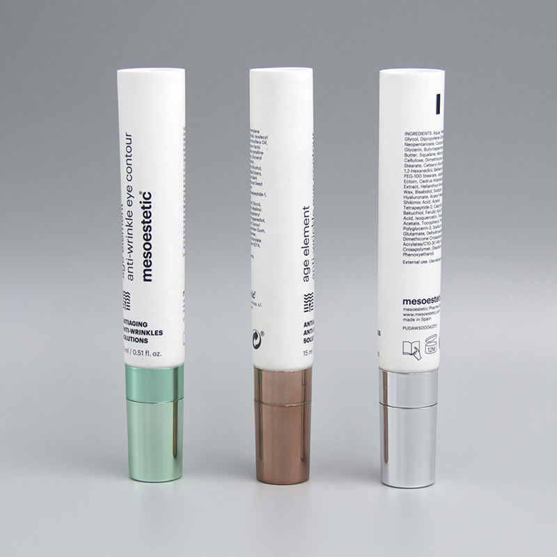 Tube PE en alliage de Zinc, applicateur, Essence, crème, lèvres, yeux, shampooing, masque nettoyant, Tube en plastique, outil de Massage en céramique