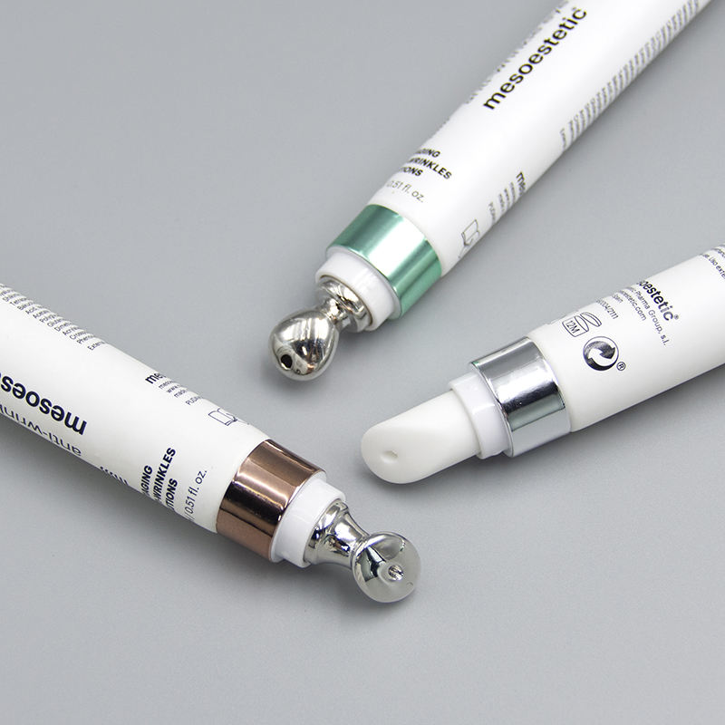 Tube PE en alliage de Zinc, applicateur, Essence, crème, lèvres, yeux, shampooing, masque nettoyant, Tube en plastique, outil de Massage en céramique