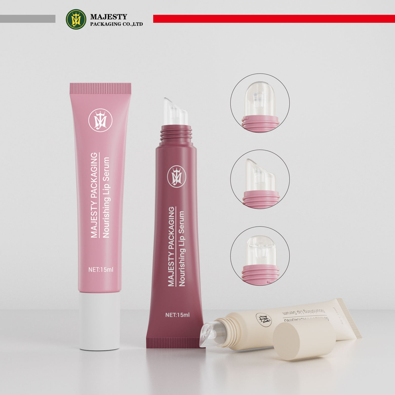 Tubes à presser de brillant à lèvres personnalisés 10ml 15ml, conteneurs de brillant à lèvres, Tube souple en plastique, Tube de brillant à lèvres en plastique personnalisé