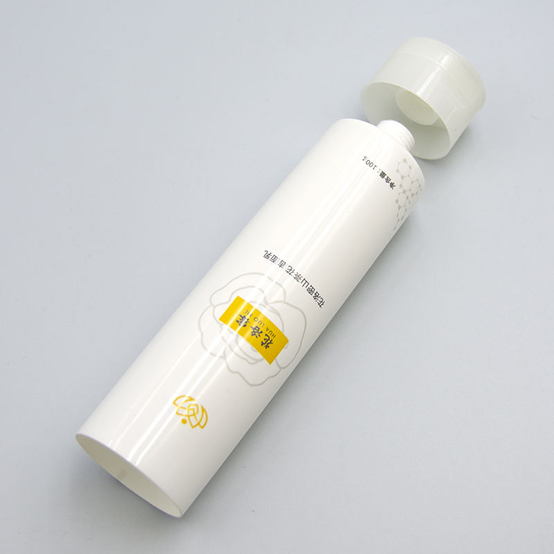 Tube cosmétique OEM100ML-120ML, pour crème pour les mains, nettoyant pour le visage, protection solaire, Tube à presser avec couvercle rabattable, estampage à chaud, manipulation de Surface