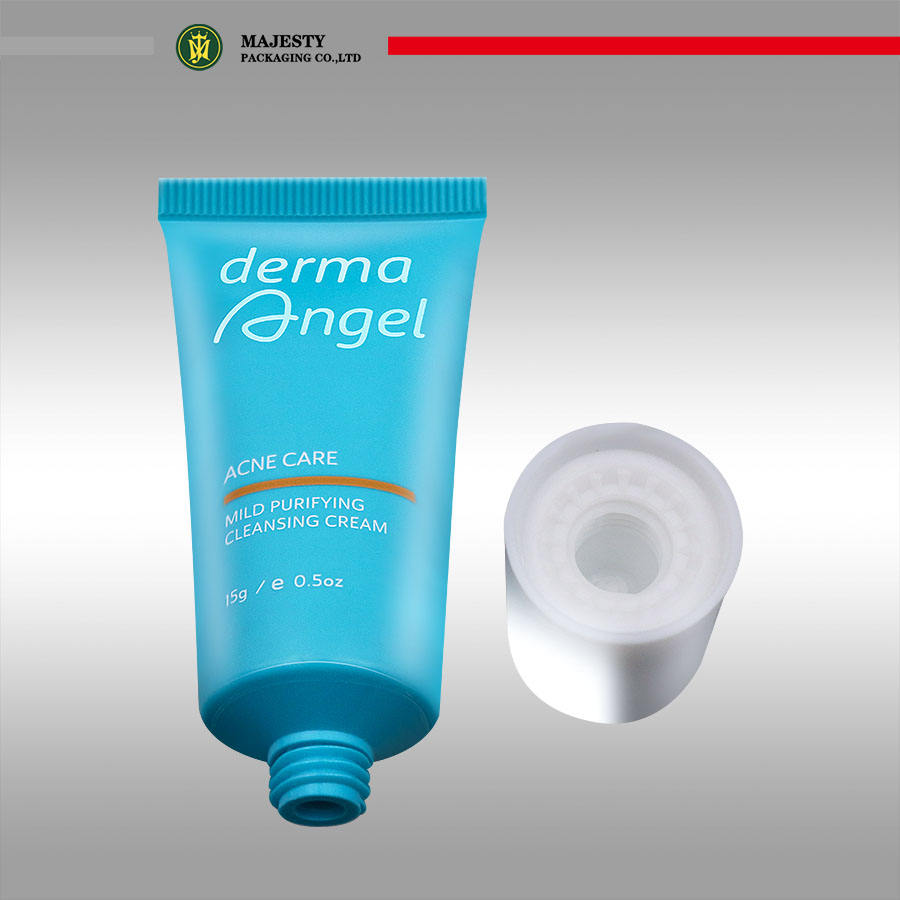 Tube en plastique personnalisé 20g-50g, Tubes de nettoyage du visage avec couvercle à vis, emballage de Tube de sérum de soins de la peau