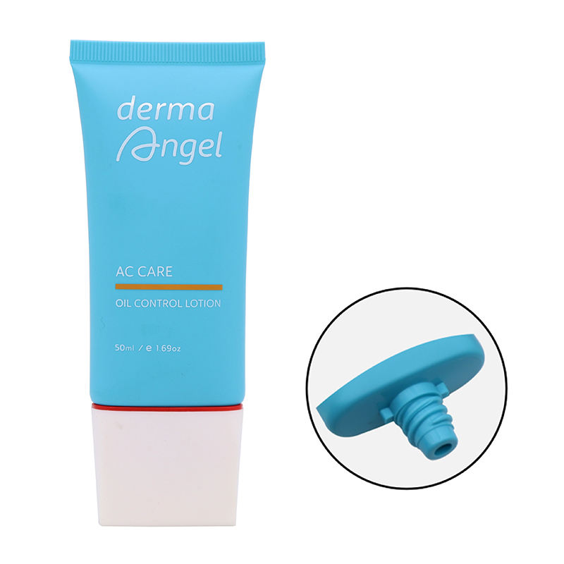 Tubes en plastique PE plats ovales OEM 30ml/50ml, pour cosmétiques, emballage à presser, bouchon à vis sérigraphié, crème solaire, fond de teint BB crème