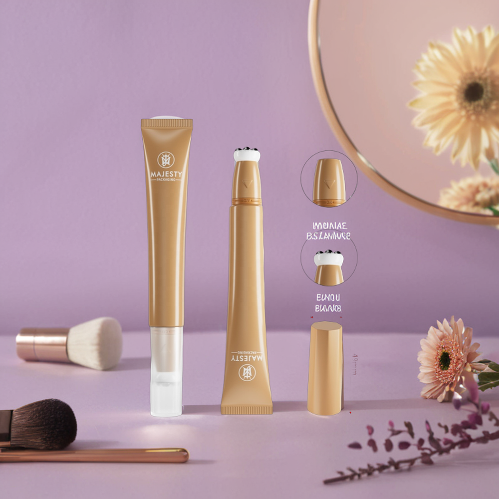 Emballage en plastique vide de tube de lèvre de compression faite sur commande des tubes 10ML 15ML 20ML de crème d'oeil