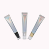 Tube en plastique en aluminium souple cosmétique vide de 20 g 20 ml avec capuchon de pompe sans air presser au laser argenté pour l'emballage de crème solaire pour le visage