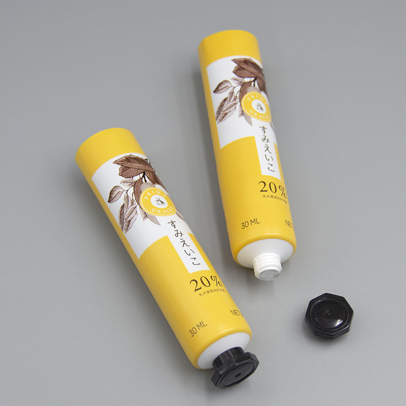 Tubes personnalisés en papier d'aluminium de 20 à 100g, pour crème pour les mains, emballage cosmétique doux pour protection solaire, nettoyant pour le visage