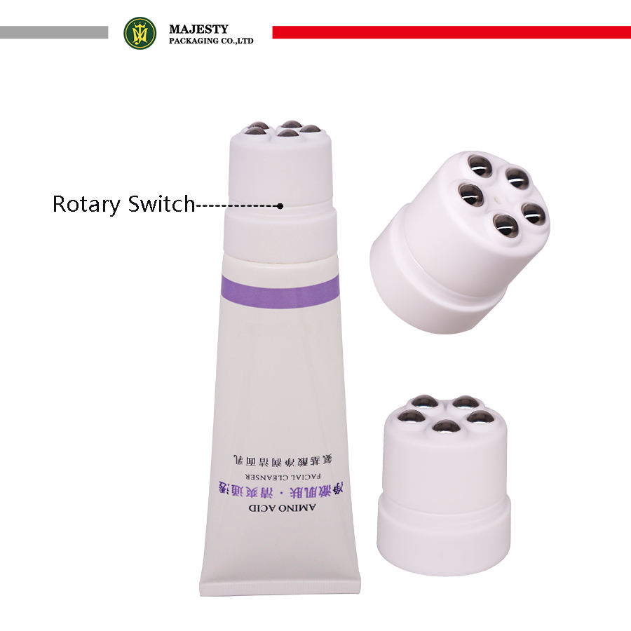 Cosmétique Tube à billes en acier inoxydable, nettoyant pour le visage, masque de protection solaire, perte de poids, Massage corporel, soins plasticonaux fabriqués en continu