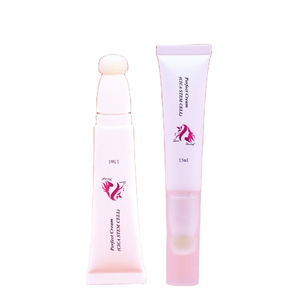 Tube de brillant à lèvres vide en plastique PE 10ml, coussin d'air floqué, tête d'éponge de glaçage à lèvres, Tube d'emballage cosmétique, Surface d'impression Offset