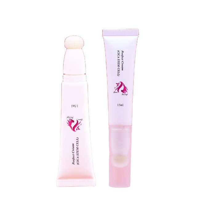 Tube de brillant à lèvres vide en plastique PE 10ml, coussin d'air floqué, tête d'éponge de glaçage à lèvres, Tube d'emballage cosmétique, Surface d'impression Offset
