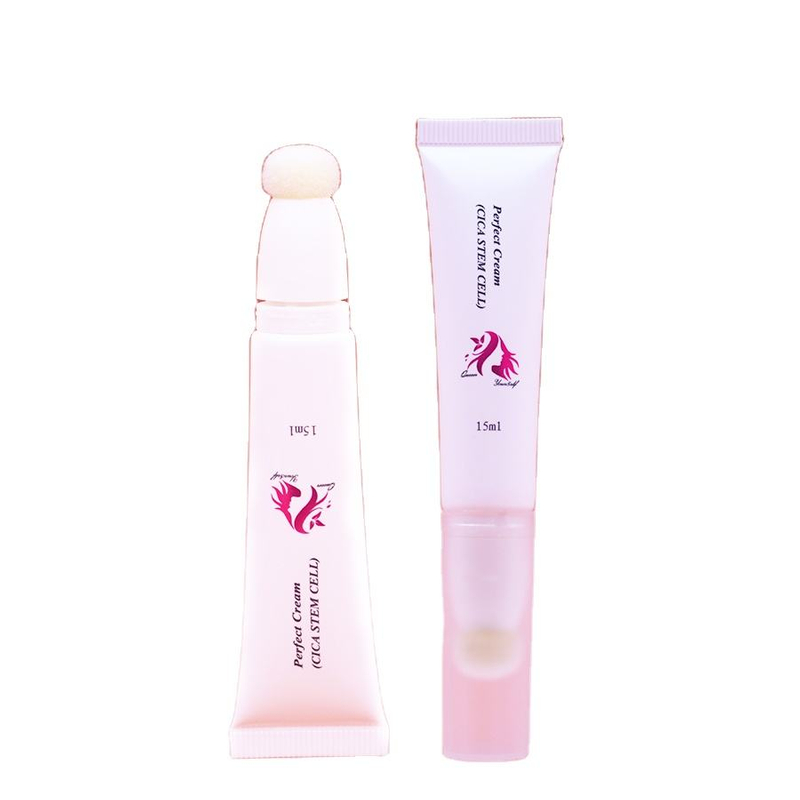 Tube de brillant à lèvres vide en plastique PE 10ml, coussin d'air floqué, tête d'éponge de glaçage à lèvres, Tube d'emballage cosmétique, Surface d'impression Offset