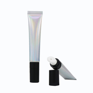 Laser argent 20g ABL Tube souple 20ml récipient cosmétique vide aluminium polyfeuille applicateur de crème pour les yeux Tubes cosmétiques en plastique