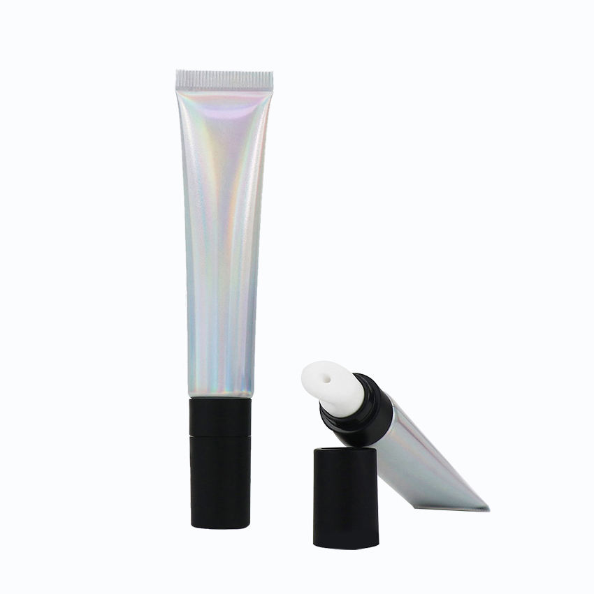 Laser argent 20g ABL Tube souple 20ml récipient cosmétique vide aluminium polyfeuille applicateur de crème pour les yeux Tubes cosmétiques en plastique