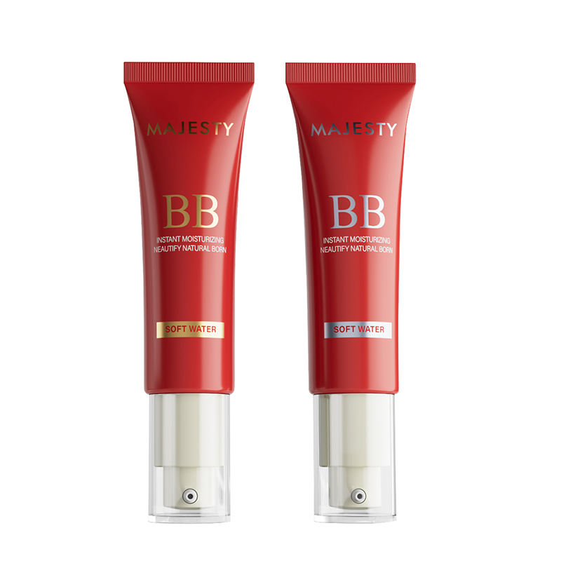 Tube cosmétique d'emballage liquide de protection solaire BB de fond de teint vide personnalisé avec pompe sans air pour les soins de la peau et la crème pour les yeux