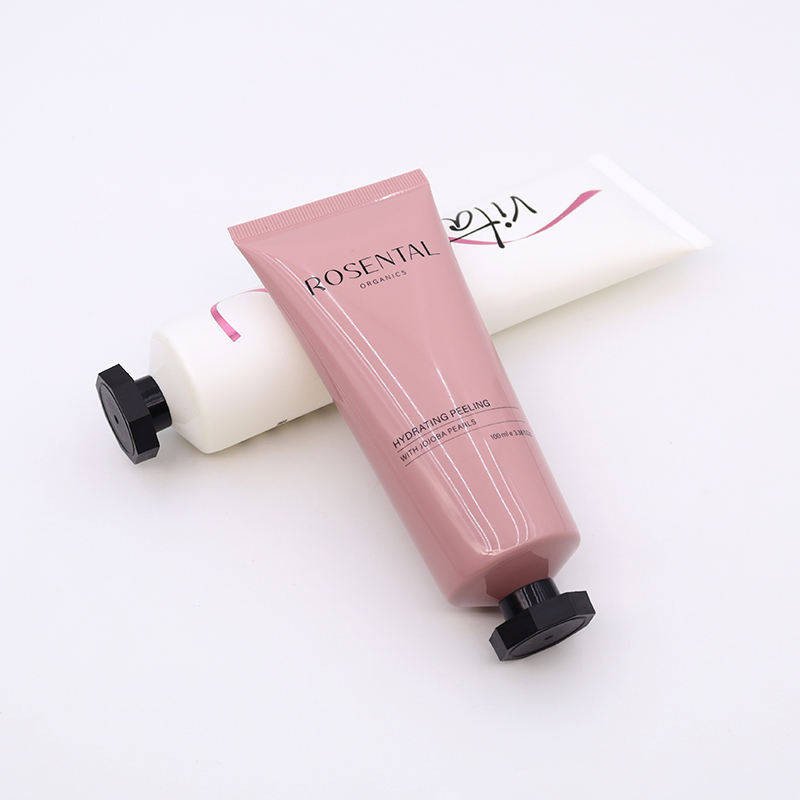 Tube octogonal à compression souple en plastique OEM, pour soins de la peau, nettoyant, crème pour les mains et sérum pour les yeux, emballage en Tube