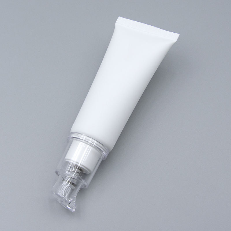 Tube PE à presser personnalisé de 30ML, vide, maquillage BB crème cosmétique, Tube en plastique pour crème pour le visage, pompe pressée, Tube cosmétique en plastique souple