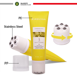 Rouleau de Massage Facial fait sur commande de Tube mou de rouleau d'acier inoxydable pour le récipient vide de corps de visage