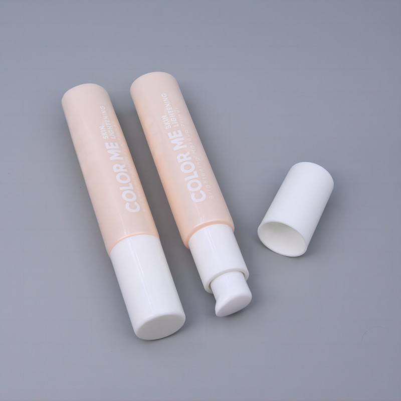 Tube en plastique vide transparent OEM 20g pour fond de teint BB&CC crème rouge à lèvres et crème solaire avec pompe à lotion fabricant de tubes cosmétiques